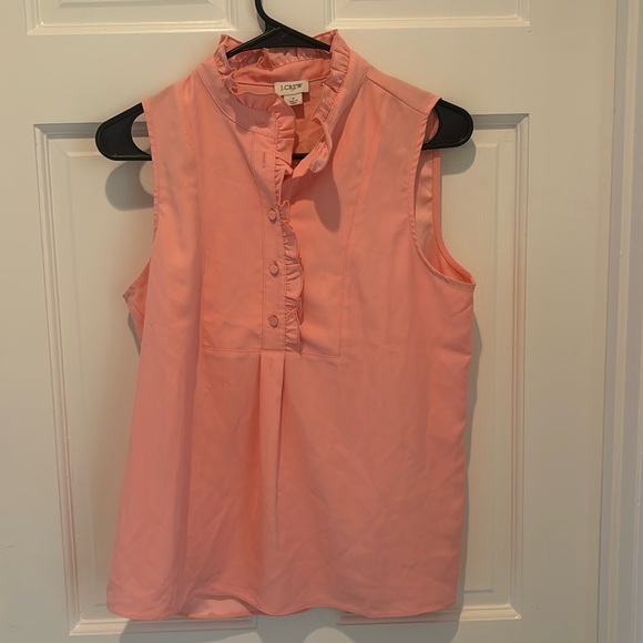J Crew size Medium Peach Dressy Tank - Picture 1 of 4